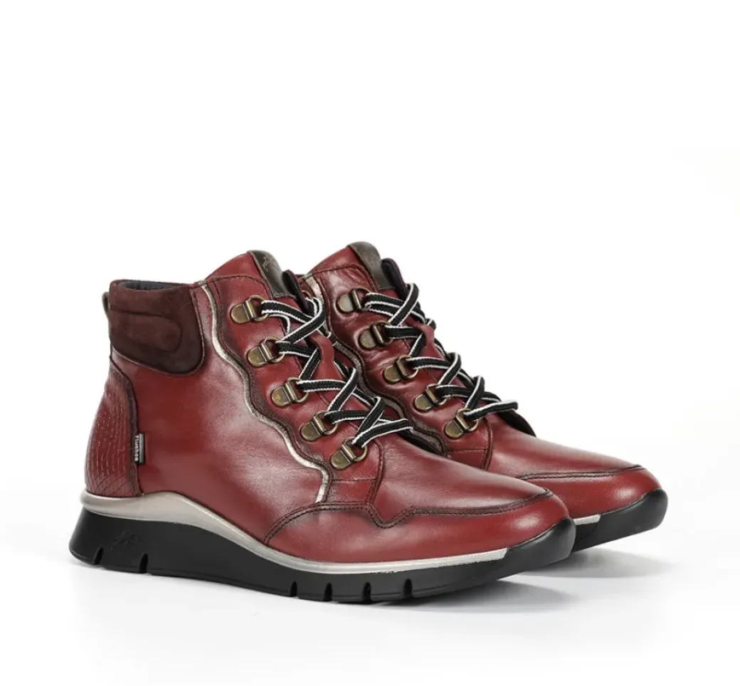 New Fluchos UNION F2073 Burgundy Ankle Boot