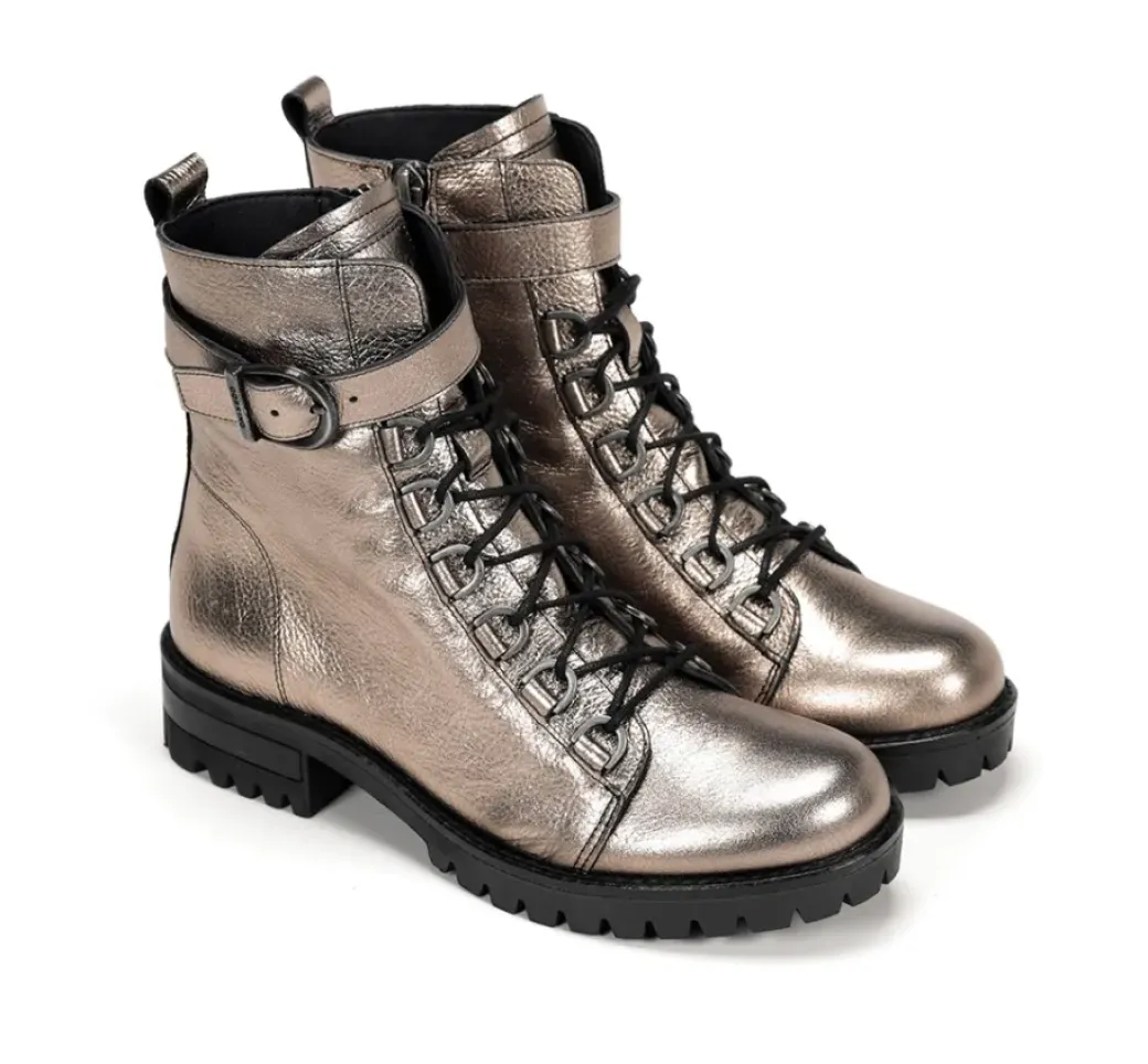 Online Fluchos WALKING D8837 Silver Ankle Boot