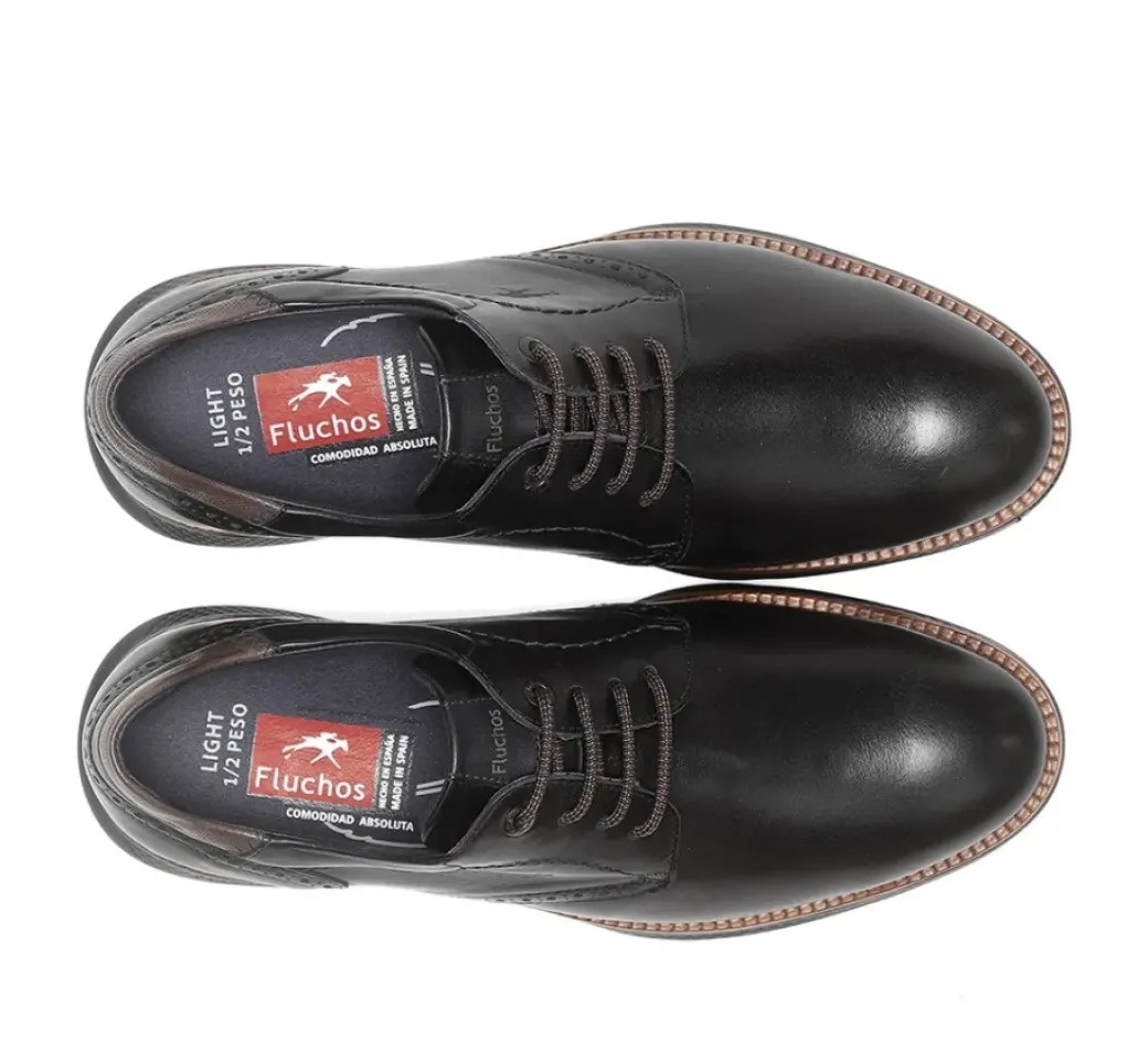 Best Sale Fluchos WILLIAM F1351 Black Shoe