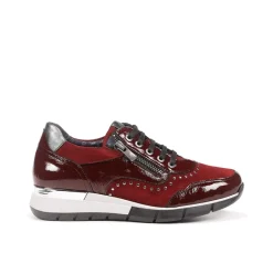 New Fluchos XANET D8680 Burgundy Sneakers