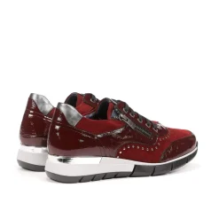 New Fluchos XANET D8680 Burgundy Sneakers