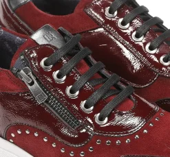 New Fluchos XANET D8680 Burgundy Sneakers