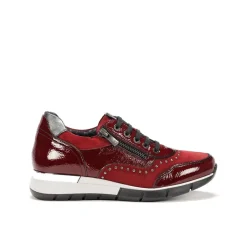 New Fluchos XANET D8680 Burgundy Sneakers
